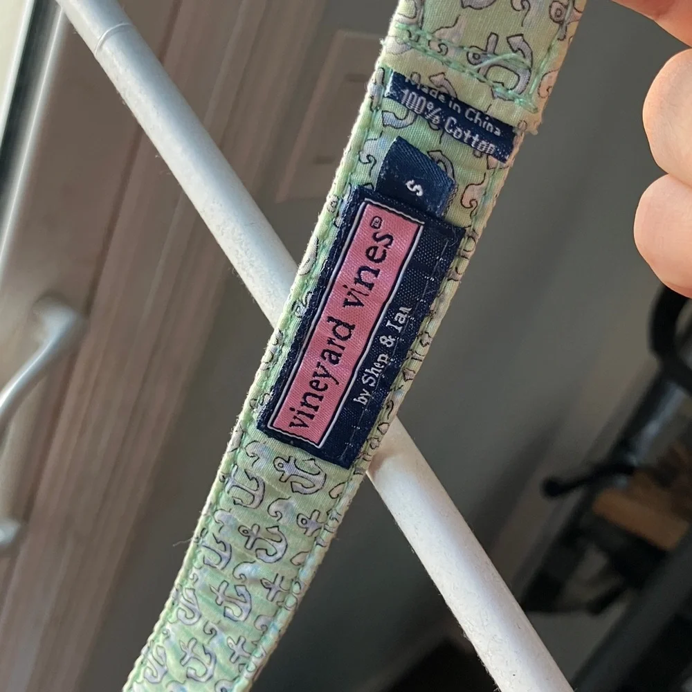 Vineyard Vines Light Green Paisley Belt